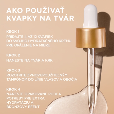 Garnier Ambre Solaire Natural Bronzer samoopaľovacie kvapky na tvár