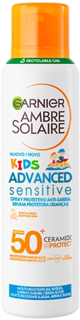 Garnier Ambre Solaire Advanced Sensitive Kids spray abbronzante per bambini con ceramidi
