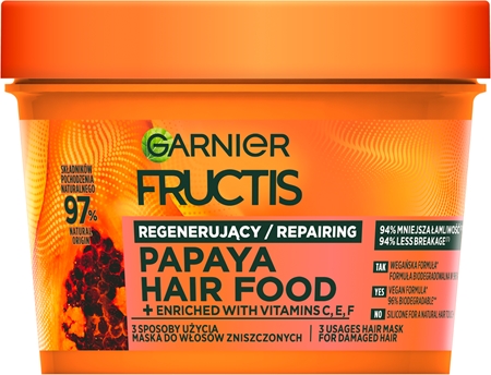 Garnier Fructis Papaya Hair Food Genoprettende maske til skadet hår