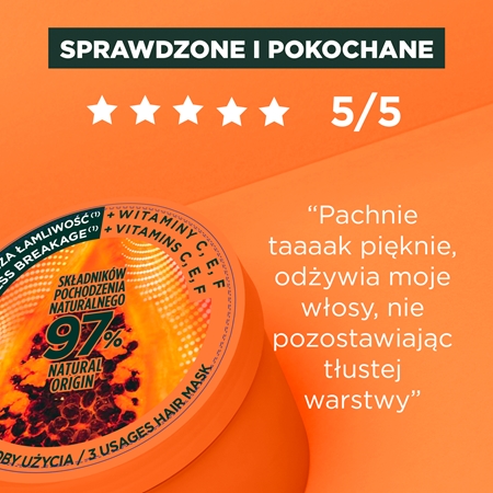 Garnier Fructis Papaya Hair Food maseczka regenerująca do włosów zniszczonych