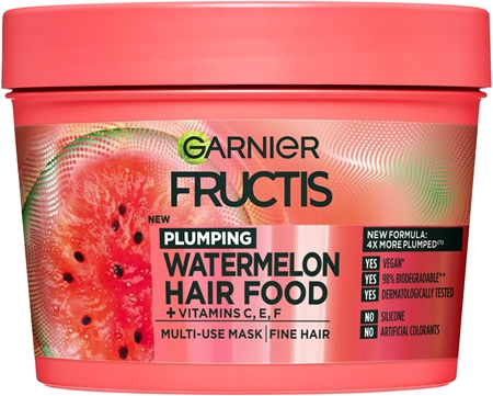 Garnier Fructis Watermelon Hair Food μάσκα για λεπτά και άτονα μαλλιά