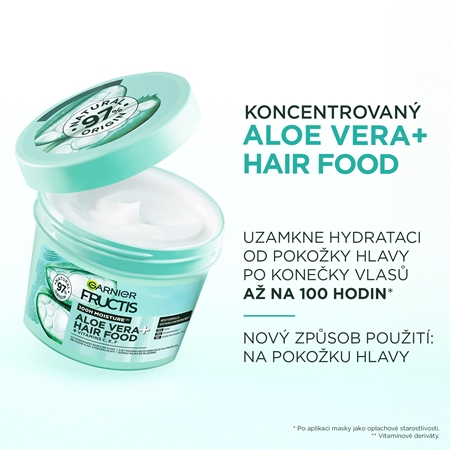 Garnier Fructis Aloe Vera Hair Food hydratační maska pro normální až suché vlasy