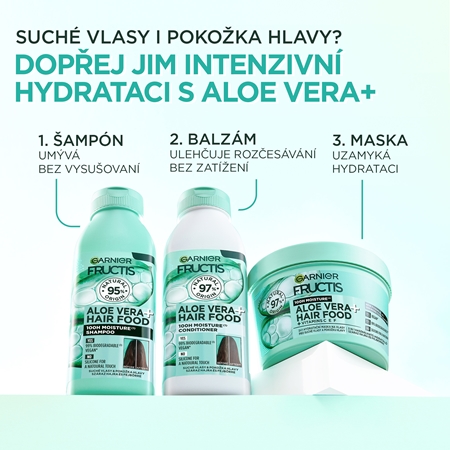 Garnier Fructis Aloe Vera Hair Food hydratační maska pro normální až suché vlasy