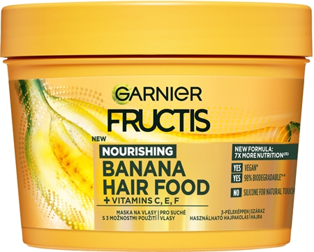 Garnier Fructis Banana Hair Food Θρεπτική μάσκα για ξηρά μαλλιά