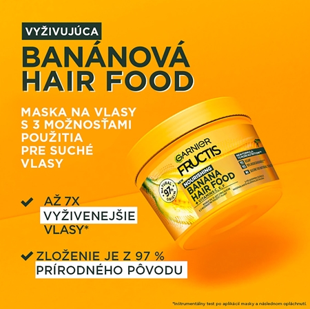 Garnier Fructis Banana Hair Food vyživujúca maska pre suché vlasy