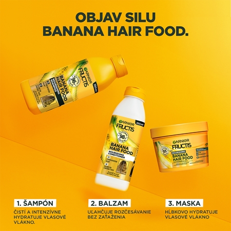 Garnier Fructis Banana Hair Food vyživujúca maska pre suché vlasy
