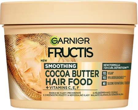Garnier Fructis Cocoa Butter Hair Food masca de par hranitoare cu unt de cacao