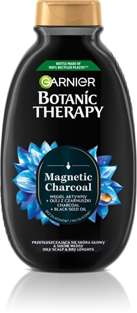 Garnier Botanic Therapy Magnetic Charcoal Shampoo til fedtet hovedbund og tørre ender
