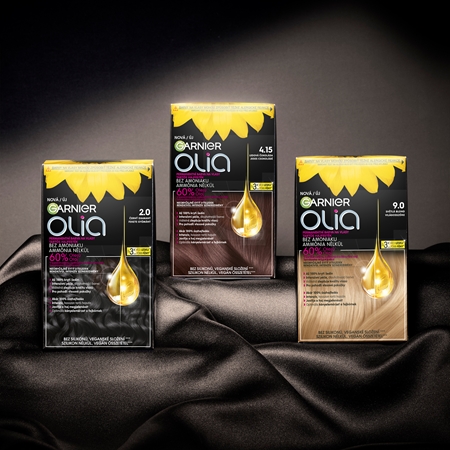 Garnier Olia Permanente Haarfarbe – ölbasierte Formel, Mit Natürlichen Blumenölen, Ohne Ammoniak