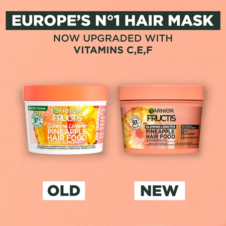 Garnier Fructis Ananas Hair Food maschera per capelli per doppie punte