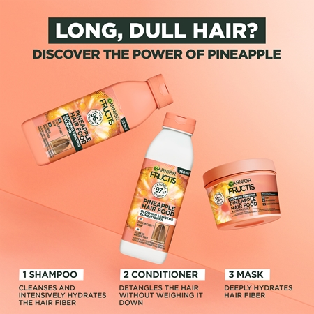 Garnier Fructis Ananas Hair Food maschera per capelli per doppie punte