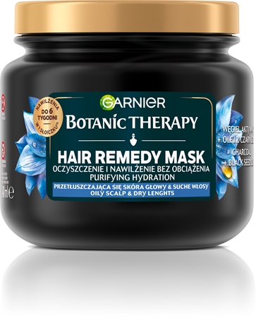 Garnier Botanic Therapy Hair Remedy Återfuktande mask för fet hårbotten och torra hårtoppar