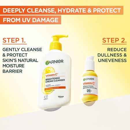 Garnier Vitamin C sérum crème pour une peau lumineuse