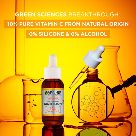 Garnier Skin Naturals Vitamin C rozjasňující noční sérum s 10 % čistého vitamínu C