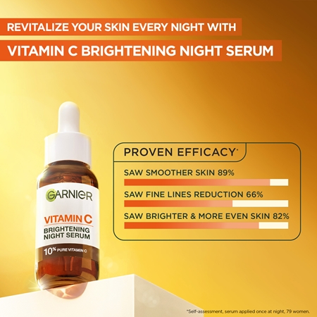 Garnier Skin Naturals Vitamin C rozjasňující noční sérum s 10 % čistého vitamínu C