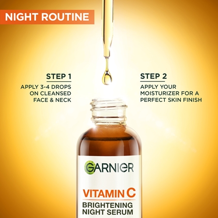 Garnier Skin Naturals Vitamin C rozjasňující noční sérum s 10 % čistého vitamínu C