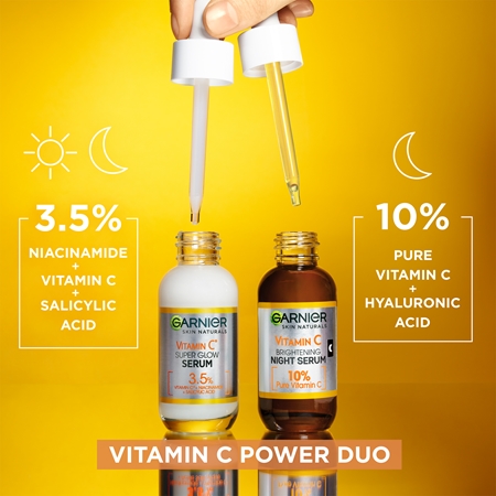 Garnier Skin Naturals Vitamin C rozjasňující noční sérum s 10 % čistého vitamínu C