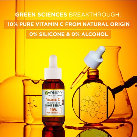 Garnier Skin Naturals Vitamin C rozjasňující noční sérum s 10 % čistého vitamínu C