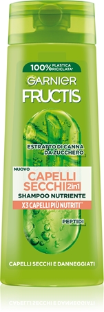 Garnier Fructis Dry Hair 2in1 champô para cabelo seco a danificado