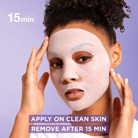 Garnier Textil Masks Pro-Retinol smoothing sheet mask with retinol