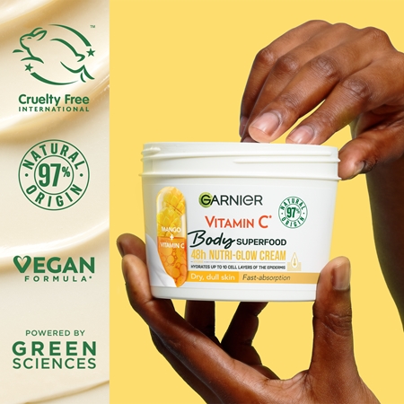 Garnier Body SuperFood rozjasňující tělový krém s vitaminem C