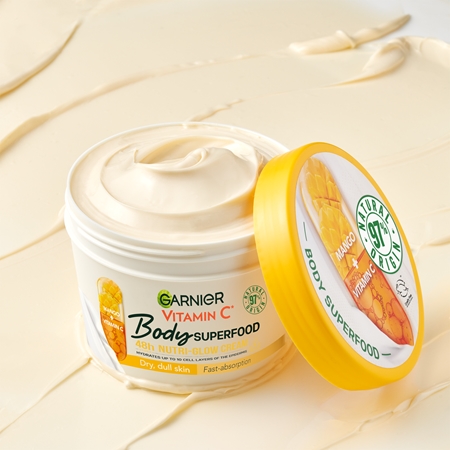 Garnier Body SuperFood rozjasňující tělový krém s vitaminem C