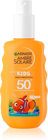 Garnier Ambre Solaire Kids spray protector para niños resistente al agua