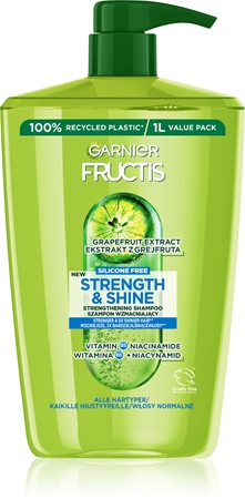 Garnier Fructis Forti & Brillanti shampoo rinforzante per tutti i tipi di capelli