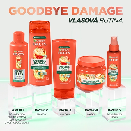 Garnier Fructis Goodbye Damage bezoplachový sprej s keratínom