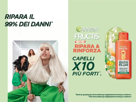 Garnier Fructis Keratin Filler tratamento intensivo para cabelo danificado