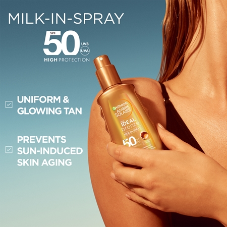 Garnier Ambre Solaire Ideal Bronze Sonnenmilch im Spray für den Körper