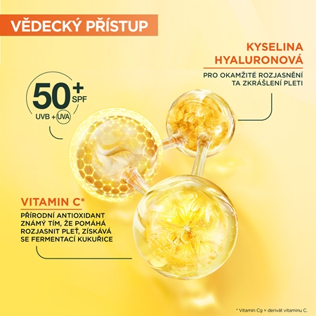 Garnier Skin Naturals Vitamin C Invisible denní rozjasňující UV fluid SPF 50+