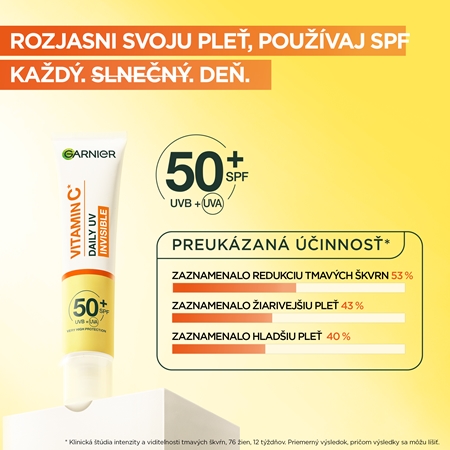 Garnier Vitamin C denný rozjasňujúci UV fluid SPF 50+