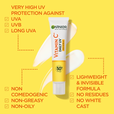 Garnier Skin Active Vitamin C Invisible lozione illuminante SPF 50+