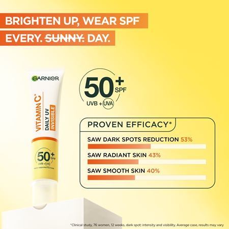 Garnier Skin Naturals Vitamin C Invisible aufhellendes Fluid SPF 50+