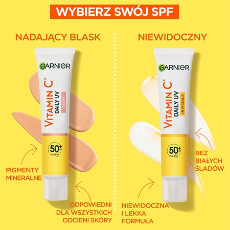 Garnier Vitamina C Daily UV nadający blask fluid rozświetlający SPF 50+