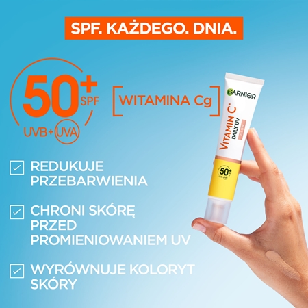 Garnier Vitamina C Daily UV nadający blask fluid rozświetlający SPF 50+