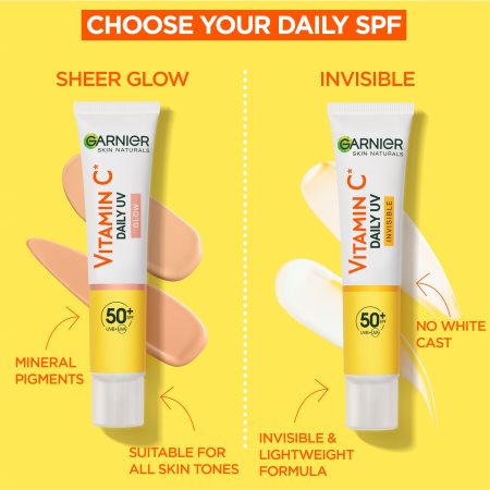 Garnier Skin Naturals Vitamin C fluido iluminador SPF 50+