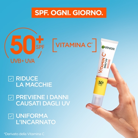 Garnier Skin Active Vitamin C Glow lozione illuminante SPF 50+