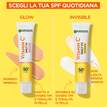 Garnier Skin Active Vitamin C Glow lozione illuminante SPF 50+