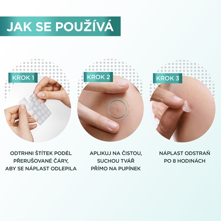 Garnier Pure Active Pimple Patch náplasti na problematickou pleť proti akné