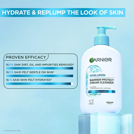 Garnier Skin Active Hyaluronic Aloe crema detergente lenitiva con acido ialuronico