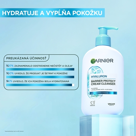 Garnier Skin Naturals Hyaluronic Aloe upokojujúci čistiaci krém s kyselinou hyalurónovou
