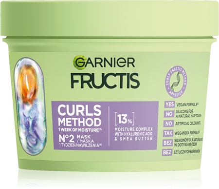 Garnier Fructis Curls Method Niisutav juuksemask lainelistele ja lokkis juustele