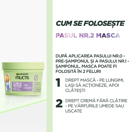 Garnier Fructis Curls Method Masca hidratanta par pentru par ondulat si cret