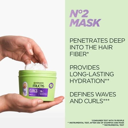 Garnier Fructis Curls Method ενυδατική μάσκα για τα μαλλιά για σπαστά και σγουρά μαλλιά