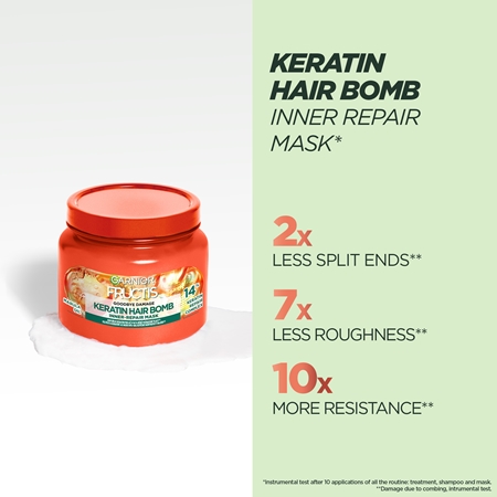 Garnier Fructis Ripara&Rinforza maschera per capelli deboli e danneggiati