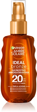 Garnier Ambre Solaire Ideal Bronze óleo de cuidado e bronzeamento SPF 20