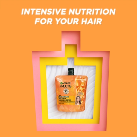 Garnier Fructis Protein Hair Booster obnovující maska pro poškozené vlasy