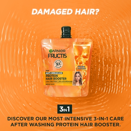 Garnier Fructis Protein Hair Booster obnovující maska pro poškozené vlasy